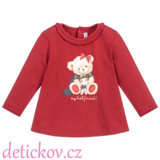 Mayoral baby girl triko ,,Medvídek,, červené