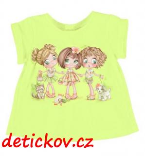 Mayoral baby tričko ,,Girl´s day,, limetkové