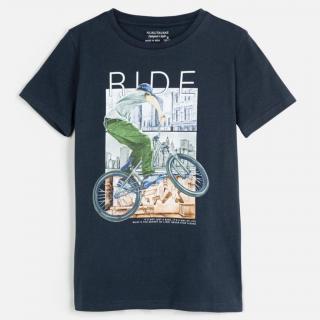 Mayoral boy modrošedé triko ,,Ride,,