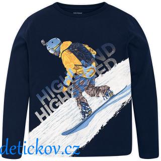 Mayoral boy triko dlouhý rukáv ,,Snowboard,, tmavě modré