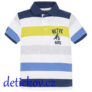 Mayoral juniorské polo ,, Bird,, žlutý pruh