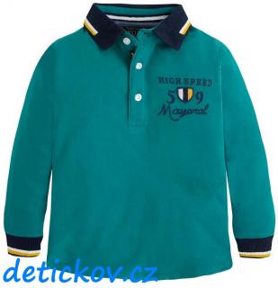 Mayoral mini boy polo zelené ,, Hight speed,,