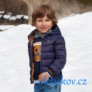 Mayoral mini boy prošívaná lehoučká zimní bunda modrá