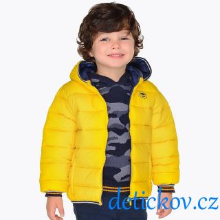 Mayoral mini boy prošívaná lehoučká zimní bunda žlutá