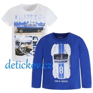 Mayoral mini boy set 2 ks tričko ,,Monako,, modro-bílý b.10