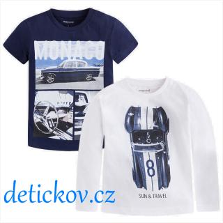 Mayoral mini boy set 2 ks tričko ,,Monako,, modro-bílý b.13