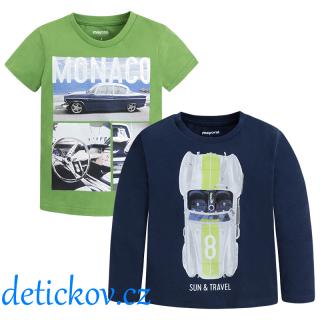 Mayoral mini boy set 2 ks tričko ,,Monako,, modro-zelený