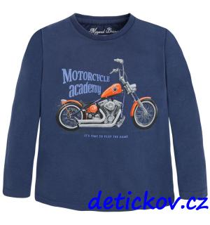 Mayoral mini boy triko ,,MOTORKA ,, modré