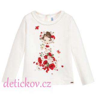 Mayoral mini girl halenka - triko,, Děvče v květinách,, b. 57