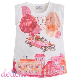 Mayoral mini girl tričko ,Brooklyn ,, růžové b.45