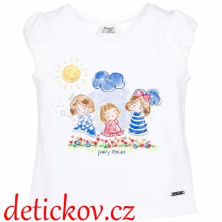 Mayoral mini girl tričko ,, Mráčky,, světle modré b. 039