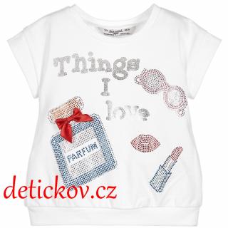 Mayoral mini girl tričko ,, Parfum,, bílé