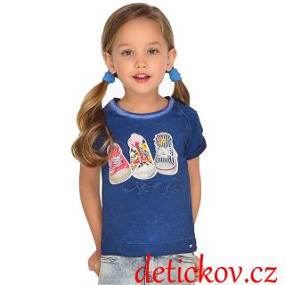 Mayoral mini girl tričko ,,Plátěnky ,, modré