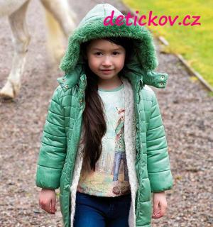 Mayoral mini girl zimní kabát zelenkavý