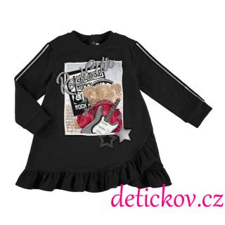 Mayoral mini girl zimní úpletové šaty ,, Rock,, černé
