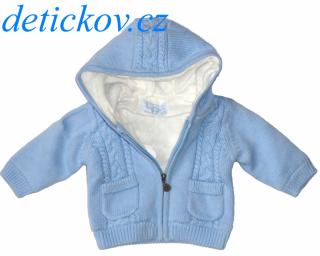 Mayoral newborn zateplený kojenecký kabátek světle modrý