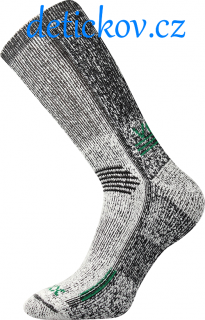 Ponožky z merino vlny pro extremní teploty zelené
