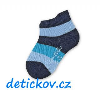 Sterntaler bavlněné nízké ponožky modré