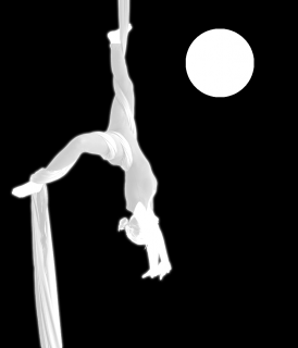 Akrobatická šála EXTRA | bílá | 3 velikosti