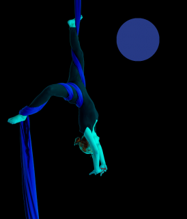 Akrobatická šála EXTRA | modrá | 3 velikosti