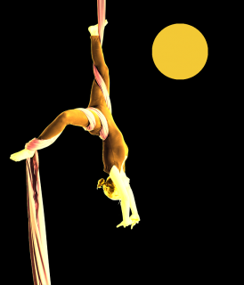 Akrobatická šála EXTRA | žlutá | 3 velikosti