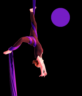 Akrobatická šála | set | 12m | lila