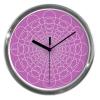 Nástěnné hodiny: Kruhy-fialové
