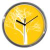Nástěnné hodiny: Strom-žluté