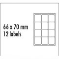 Fluorescenční etikety 210 x 297 mm, 10 ks A4, 170g/m2