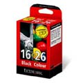 Lexmark #16 + #26 - černá+barevná originální kazeta