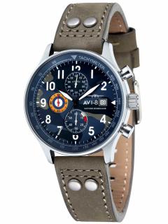 Pánské hodinky AVI-8 AV-4011-08 Hawker Hurricane Chrono 42mm 5ATM