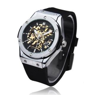 Pánské, hodinky, bolt, automatické, černé, watch, ROYAL TITAN SILVER