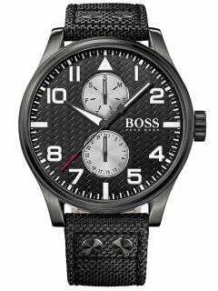 Pánské hodinky Hugo Boss 1513086 Aeroliner Multifunktion grey 50mm 5ATM