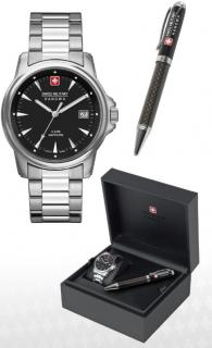Pánské hodinky Swiss Military Hanowa 06-5230.04.007 Swiss Recruit Prime Herren 39mm 5ATM dárkový set