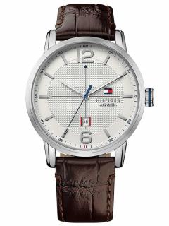 Pánské hodinky Tommy Hilfiger 1791217 Herrenuhr silber braun 44mm 5ATM