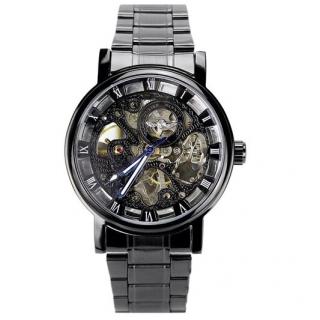 Pánské, hodinky,  VOLTAIC, automatické, černé, automaty, vulcano, watch
