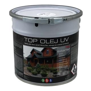 TOP olej  UV 2,7lt - polymerovaný (vařený) přírodní olej na dřevo, který se nemusí tónovat, vytváří odolný lakový film a nemusí se stírat, neobsahuje alkydy a tedy se neodlupuje