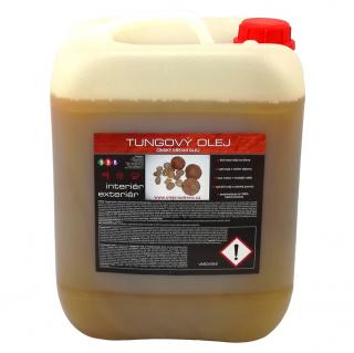 Tungový olej 10lt - čínský, dřevní, přírodní, rostlinný olej na dřevo