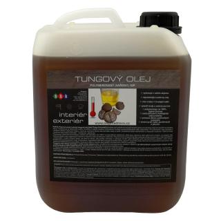 Tungový olej vařený (polymerovaný) - nejodolnější a nejlépe schnoucí čistý přírodní rostlinný olej na dřevo