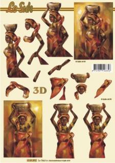 3D papíry - Afrika 3