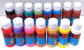 Akrylová barva 60ml - mix 15 barev