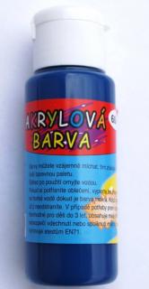 Akrylová barva 60ml -  tmavě modrá (deep blue)