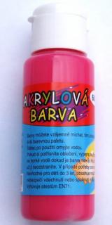 Akrylová barva 60ml - tmavě růžová (rose)