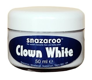 Barva na obličej - klaunská bílá - 50ml