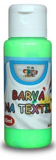 Barva na textil 60ml - fluorescent zelená