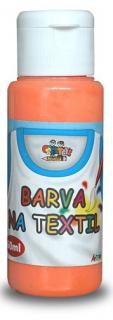 Barva na textil 60ml - oranžová