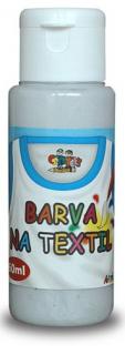 Barva na textil 60ml - stříbrná