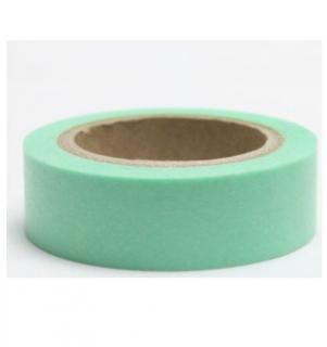 Dekorační lepicí páska - WASHI páska-1ks světle zelená