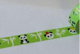 Dekorační lepicí páska - WASHI tape-1ks bílé pandy