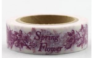Dekorační lepicí páska - WASHI tape-1ks Spring Flower